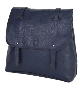  Дамска раница/чанта от висококачествена еко кожа в тъмносин цвят. Код: 6126