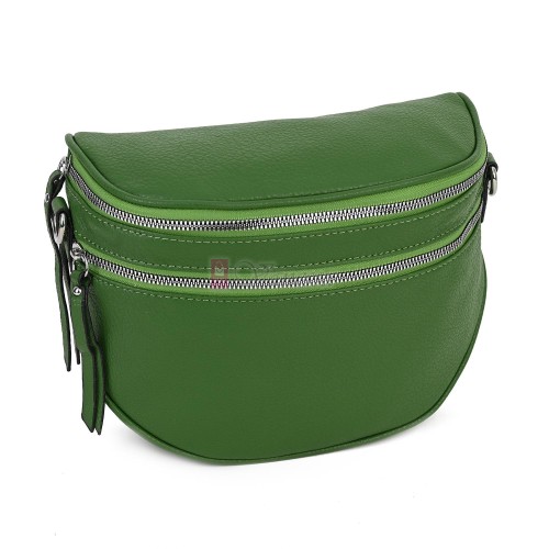 Дамска паласка от висококачествена еко кожа в зелен цвят Код: 6194