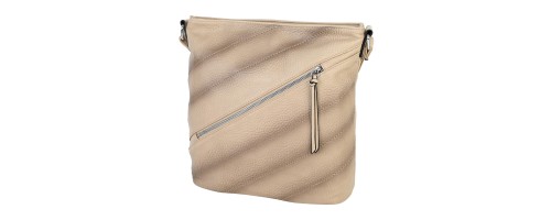Дамска ежедневна чанта от висококачествена екологична кожа в бежов цвят Код: 621