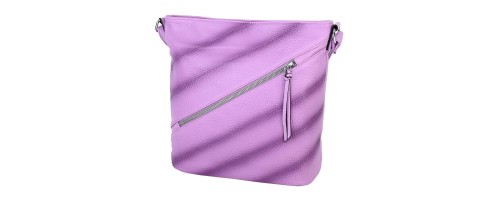 Дамска ежедневна чанта от висококачествена екологична кожа в лилав цвят Код: 621