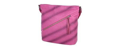 Дамска ежедневна чанта от висококачествена екологична кожа в цвят циклама Код: 621