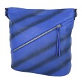 Дамска ежедневна чанта от висококачествена екологична кожа в син цвят Код: 621