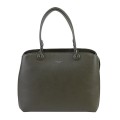 Елегантна дамска чанта в класически дизайн от еко кожа в зелен цвят Код: 6252