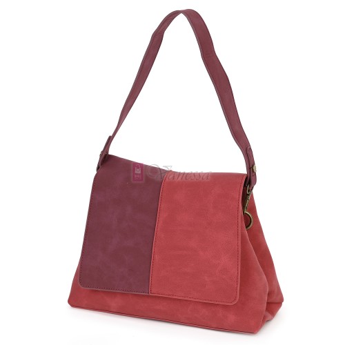  Дамска ежедневна чанта от велур, в черен цвят. Код: 6259-30