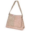  Дамска ежедневна чанта от велур, в розов цвят. Код: 6259-30