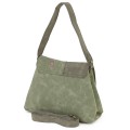  Дамска ежедневна чанта от велур, в зелен цвят. Код: 6259-30