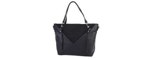  Дамска чанта от еко кожа в черен цвят. Код: 62625