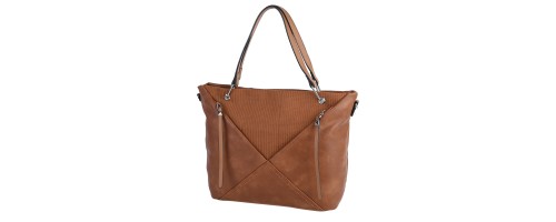  Дамска чанта от еко кожа в кафяв цвят. Код: 62625