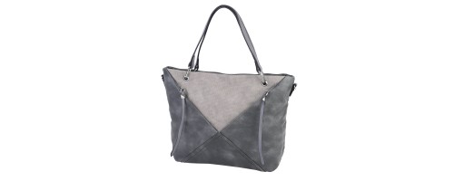  Дамска чанта от еко кожа в сив цвят. Код: 62625