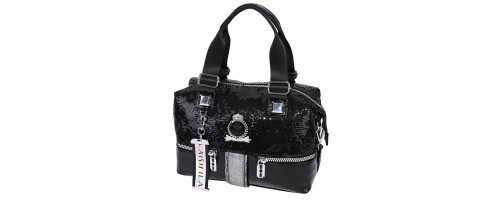  Дамска чанта от висококачествена еко кожа в черен цвят. Код: 6352