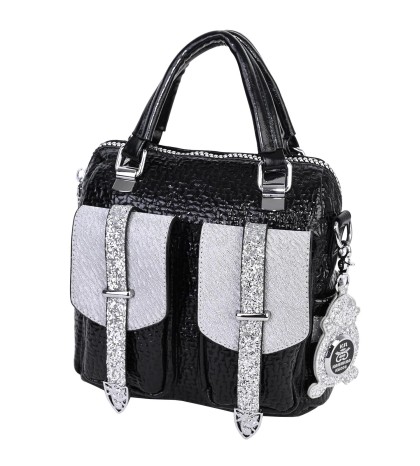  Дамска чанта/раница от висококачествена еко кожа в черен цвят. Код: 6377