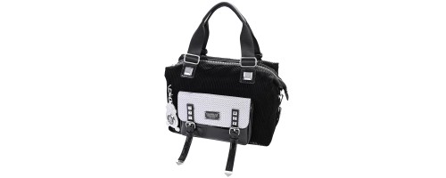  Дамска чанта от висококачествена еко кожа в черен цвят. Код: 6380-1