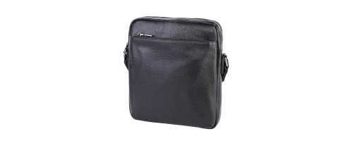 Мъжка чанта от естествена кожа в черен цвят. Код: 66309