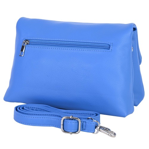 Дамска чанта от еко кожа в син цвят. Код: 6657
