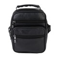 Мъжка чанта от естествена кожа в черен цвят. Код: M670