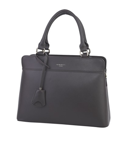  Дамска чанта от висококачествена еко кожа в тъмнокафяв цвят. Код: 6757