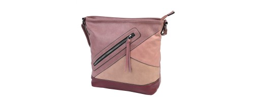 Дамска ежедневна чанта от висококачествена еко кожа в розов цвят Код: 6773