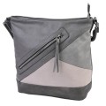 Дамска ежедневна чанта от висококачествена еко кожа в сив цвят Код: 6773