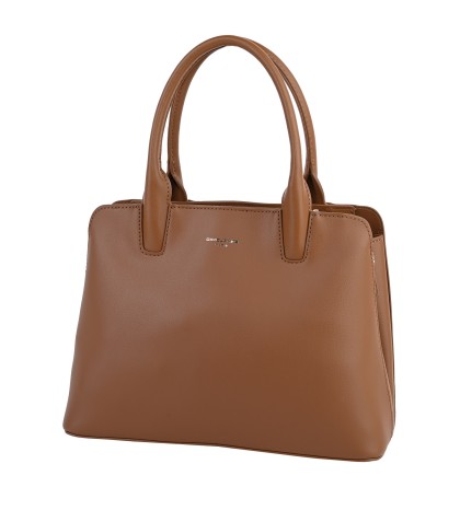  Дамска чанта от висококачествена еко кожа в кафяв цвят. Код: 6779
