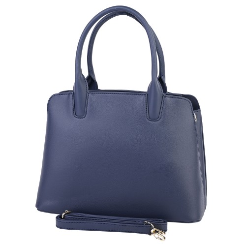 Дамска чанта от висококачествена еко кожа в тъмносин цвят. Код: 6779