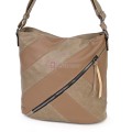 Дамска ежедневна чанта от екологична кожа, в бежов цвят Код: 6794