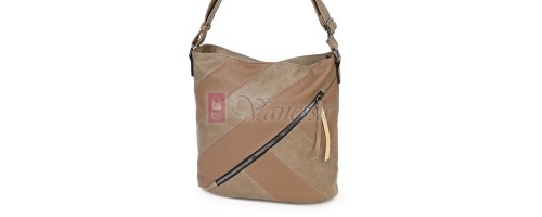 Дамска ежедневна чанта от екологична кожа, в бежов цвят Код: 6794