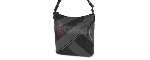 Дамска ежедневна чанта от екологична кожа, в черен цвят Код: 6794