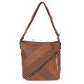 Дамска ежедневна чанта от екологична кожа, в кафяв цвят Код: 6794