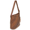 Дамска ежедневна чанта от екологична кожа, в кафяв цвят Код: 6794