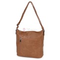 Дамска ежедневна чанта от екологична кожа, в кафяв цвят Код: 6794