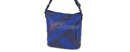 Дамска ежедневна чанта от екологична кожа, в син цвят Код: 6794