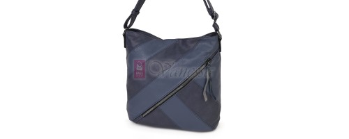 Дамска ежедневна чанта от екологична кожа, в тъмносин цвят Код: 6794