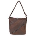 Дамска ежедневна чанта от екологична кожа, в тъмнокафяв цвят Код: 6794