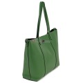Голяма дамска чанта от естествена кожа в зелен цвят. Код: EK67-1