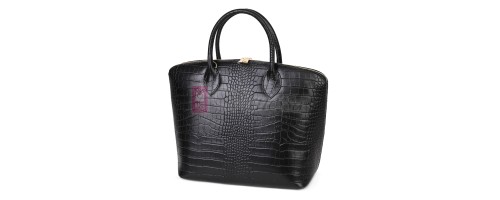 Дамска чанта от естествена кожа, в черен цвят Код: EK67