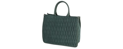 Дамска чанта от велур в зелен цвят. Код: 6837