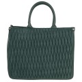 Дамска чанта от велур в зелен цвят. Код: 6837