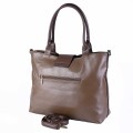 Дамска чанта от еко кожа тип торба кафяв цвят. Код: 6840-214