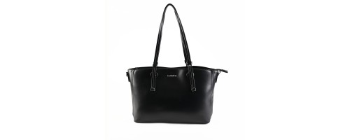 Дамска чанта от висококачествена еко кожа в черен цвят. Код: 6840-225