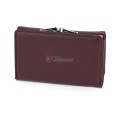 Малко дамско портмоне от висококачествена еко кожа в цвят бордо Код: 6848