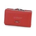 Малко дамско портмоне от висококачествена еко кожа в червен цвят Код: 6848
