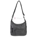 Дамска ежедневна чанта от екологична кожа, в тъмносив цвят Код: 6863