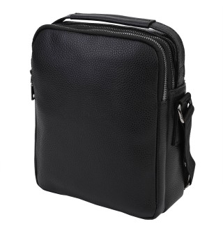 Мъжка чанта от естествена кожа в черен цвят Код: 68999