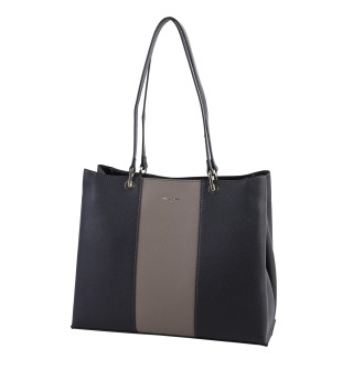  Дамска чанта от висококачествена еко кожа в черен цвят. Код: 7012
