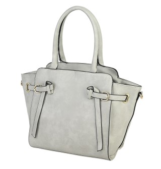  Дамска чанта от еко кожа в сив цвят. Код: 7032
