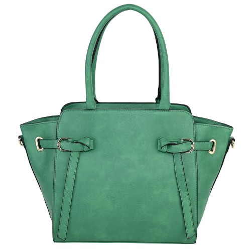 Дамска чанта от еко кожа в зелен цвят. Код: 7032