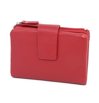 Дамско портмоне от висококачествена еко кожа в червен цвят. КОД: 7070