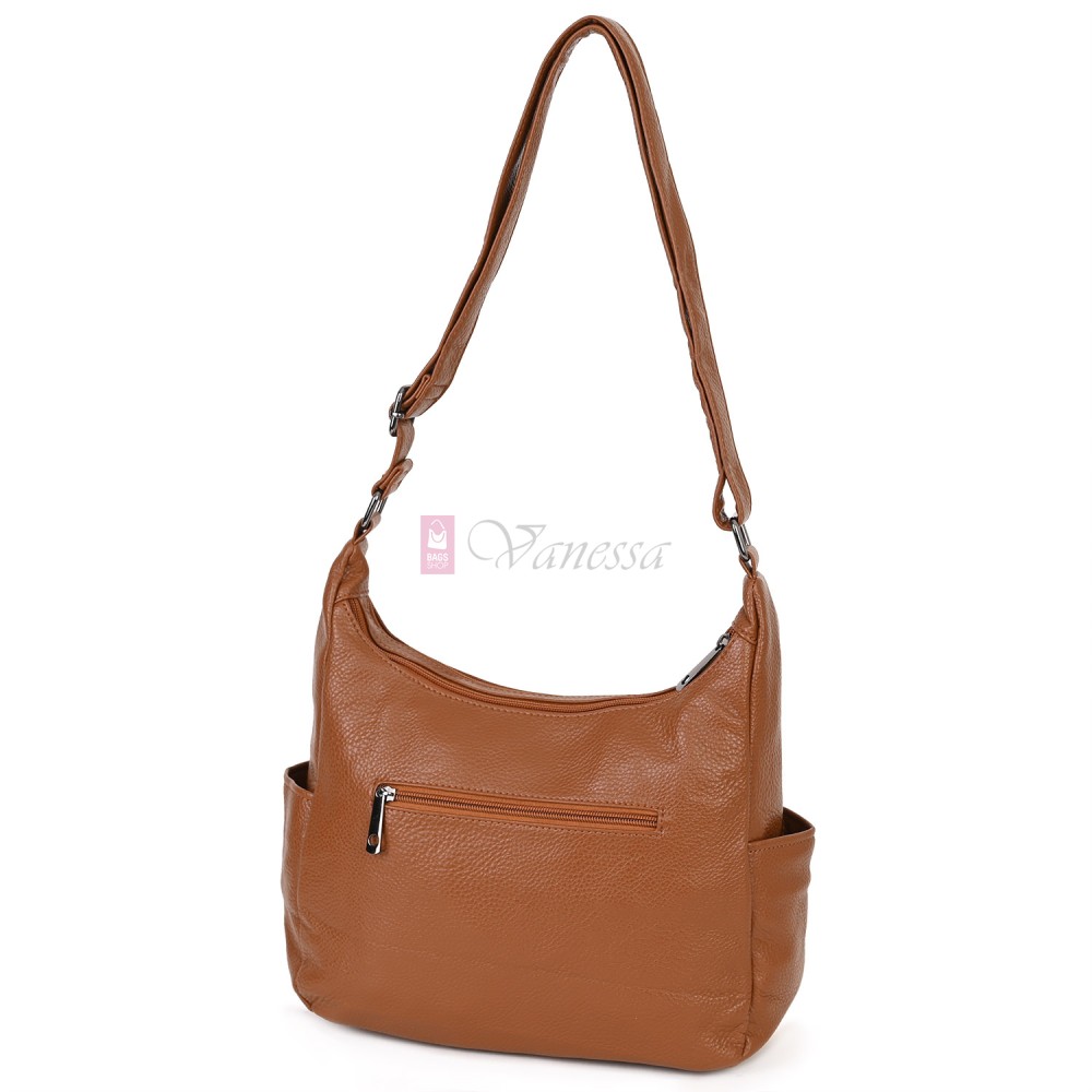 Дамска ежедневна чанта от висококачествена екологична кожа в кафяв цвят Код: 7077 Дамска ежедневна чанта от висококачествена екологична кожа в кафяв цвят Код: 7077