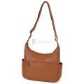 Дамска ежедневна чанта от висококачествена екологична кожа в кафяв цвят Код: 7077