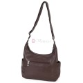 Дамска ежедневна чанта от висококачествена екологична кожа в тъмнокафяв цвят Код: 7077